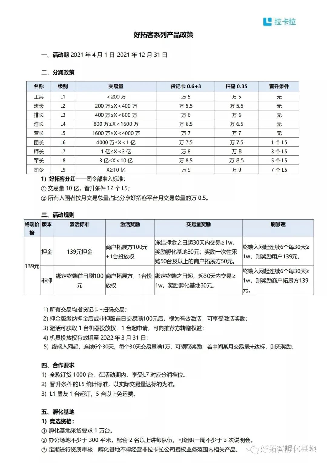 劲爆！拉卡拉好拓客最新政策【20210401】(图4)